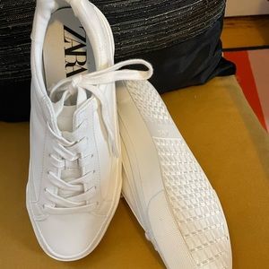 Zara white sneakers size 36